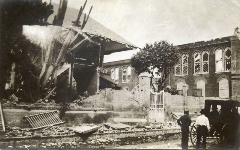 1907 Earthquake Damage, Kingston, Jamaica
