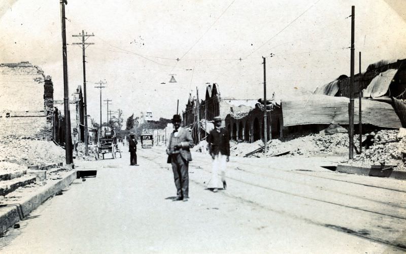 Kingston, Jamaica after the earthquake, 1907