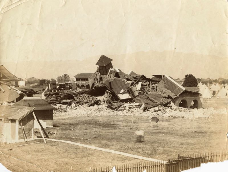 Ruins of Garrison Church at Up-Park Camp, Jamaica, 1907