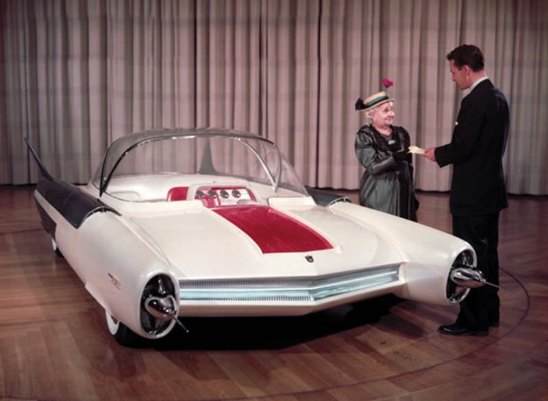 1954 Ford FX-Atmos: The Futuristic Car with Glass Dome Roof, Tail fins, and Rocket exhaust taillights