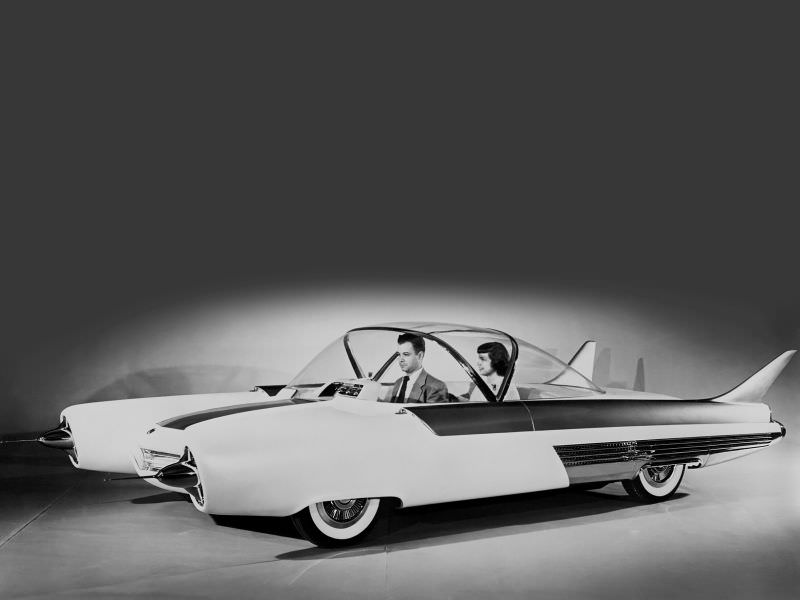 1954 Ford FX-Atmos: The Futuristic Car with Glass Dome Roof, Tail fins, and Rocket exhaust taillights