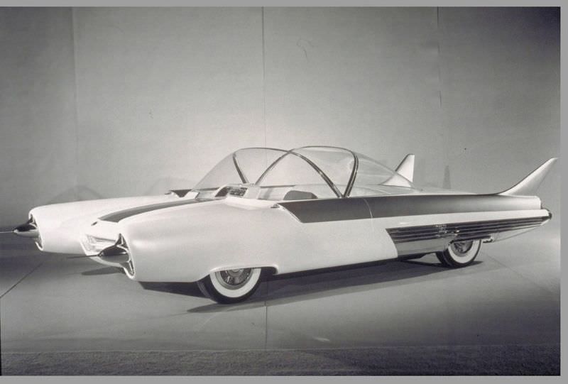 1954 Ford FX-Atmos: The Futuristic Car with Glass Dome Roof, Tail fins, and Rocket exhaust taillights