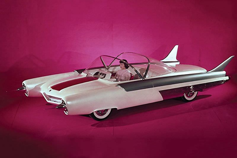 1954 Ford FX-Atmos: The Futuristic Car with Glass Dome Roof, Tail fins, and Rocket exhaust taillights