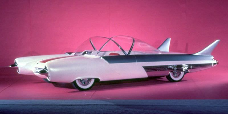 1954 Ford FX-Atmos: The Futuristic Car with Glass Dome Roof, Tail fins, and Rocket exhaust taillights