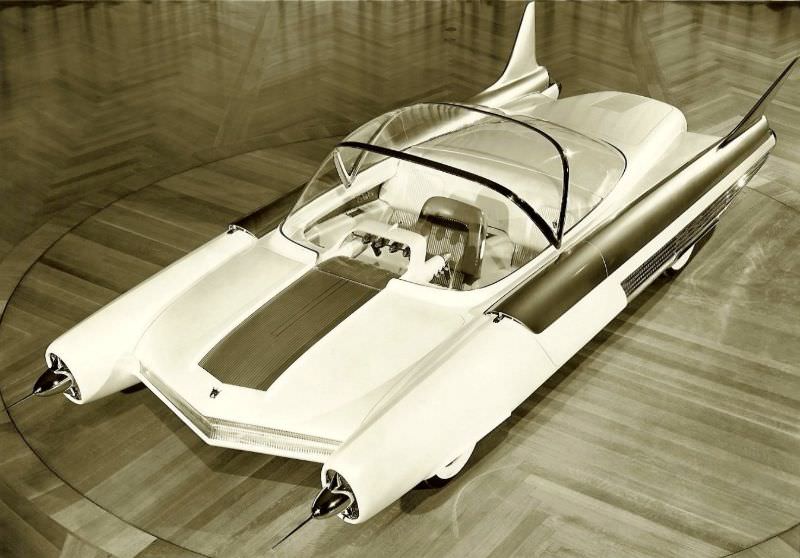 1954 Ford FX-Atmos: The Futuristic Car with Glass Dome Roof, Tail fins, and Rocket exhaust taillights