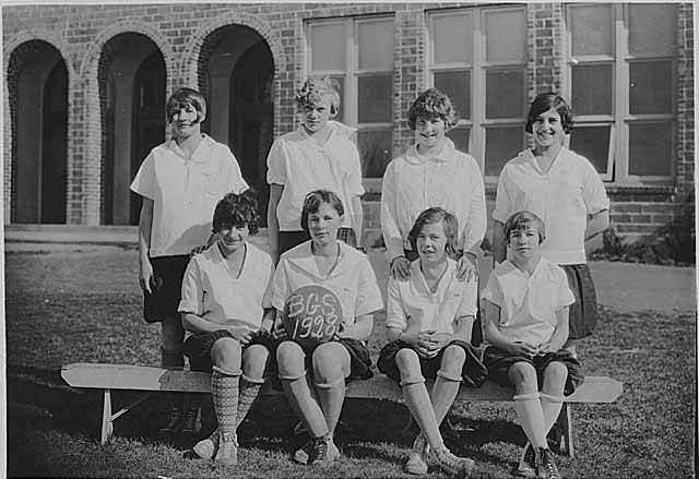 Bellevue Grade School basketball team, Bellevue, 1928