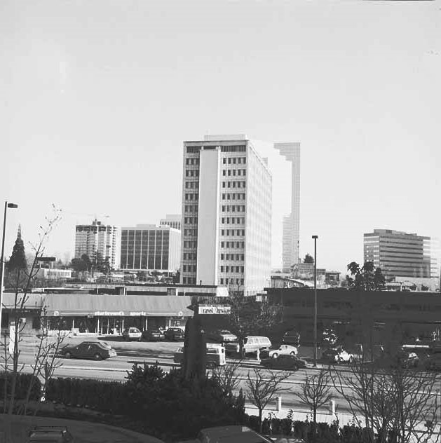 Bellevue Way at NE 8th Street, Bellevue, 1989