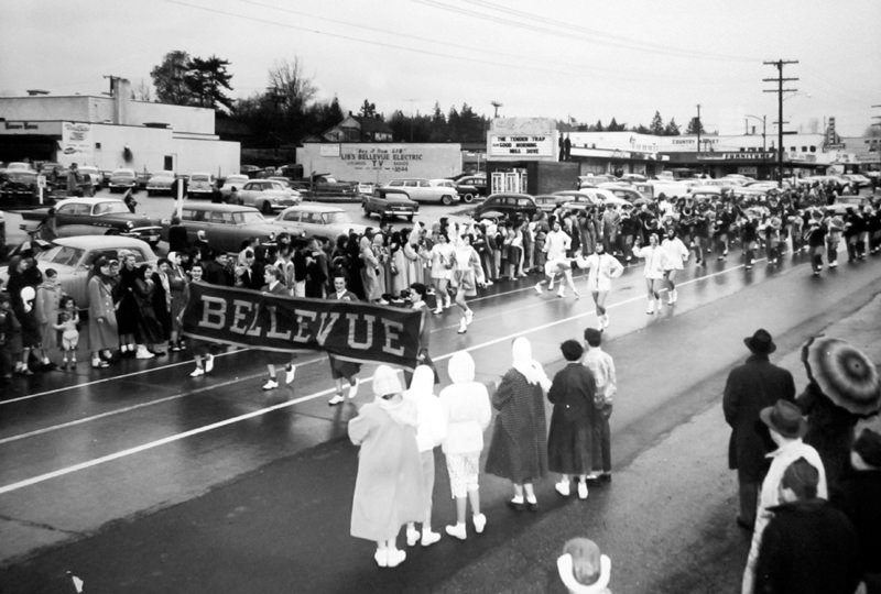 Downtown Bellevue came after it was named an All-American City, 1955