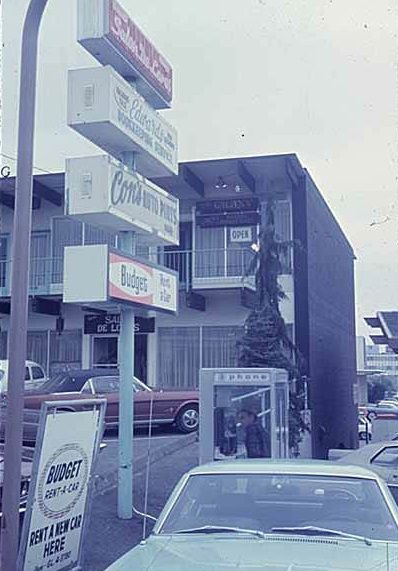 Business signs, Bellevue, 1969