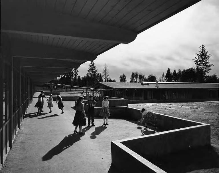Lake Hills Elementary School, 14310 SE 12th St., Bellevue, Washington, 1959