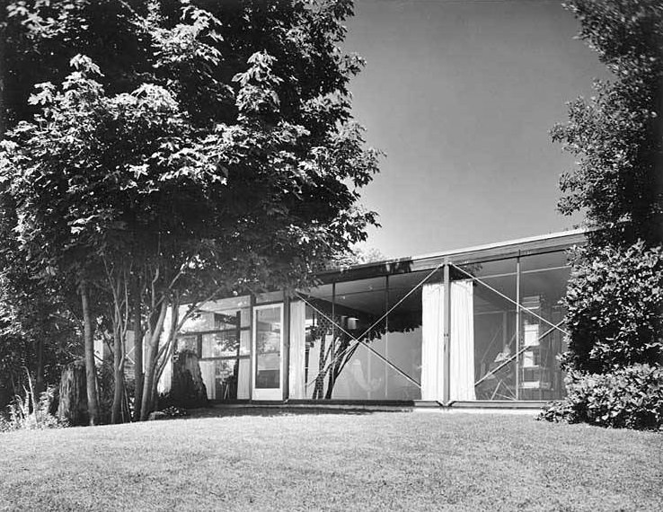 Lovett house exterior, Hilltop neighborhood, Bellevue, 1959