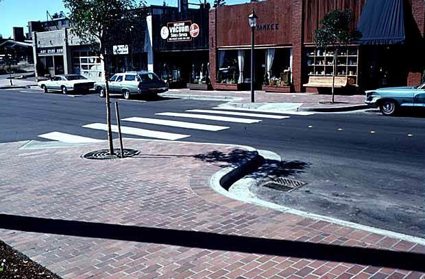 Main Street stores, Bellevue, 1969