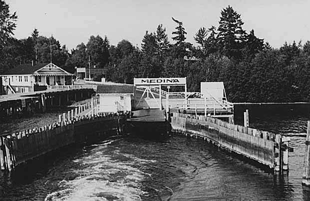 Medina ferry dock, Medina, 1925