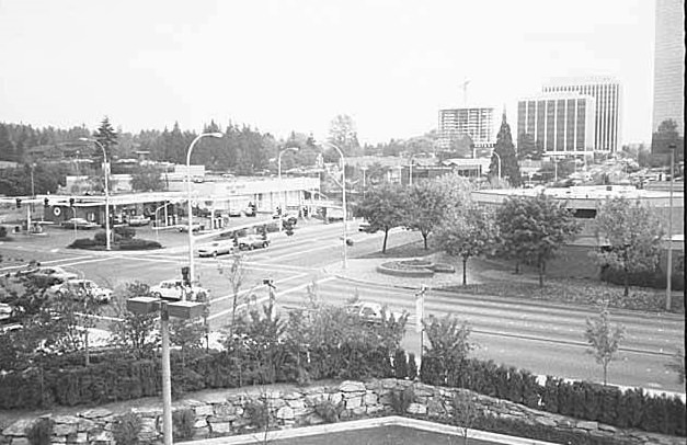 NE 8th Street and Bellevue Way, Bellevue, 1986