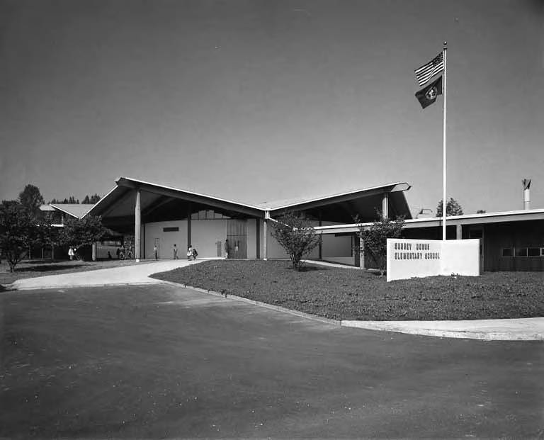 Surrey Down Elementary School, 609 112th Ave SE, Bellevue, Washington, 1960