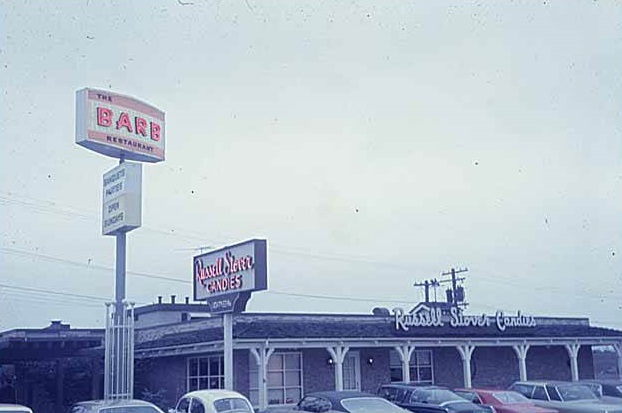 The Barb Restaurant and Russell Stover Candies, Bellevue, 1969