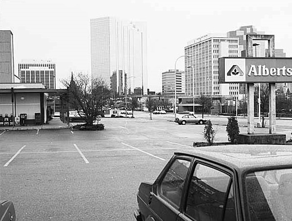 View east from Albertson's parking lot, Bellevue, February 15, 1987