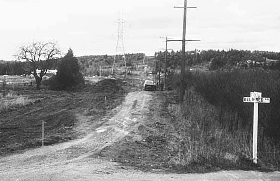 Bel Red Road at 124th Avenue NE, Bellevue, 1958