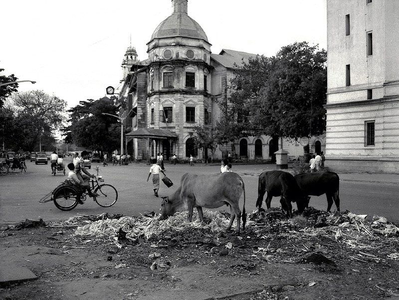 Rangoon. Balthazar Building, Burma, 1986