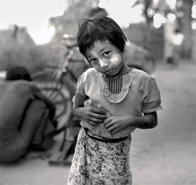 Bagan. Young girl, Burma, 1986