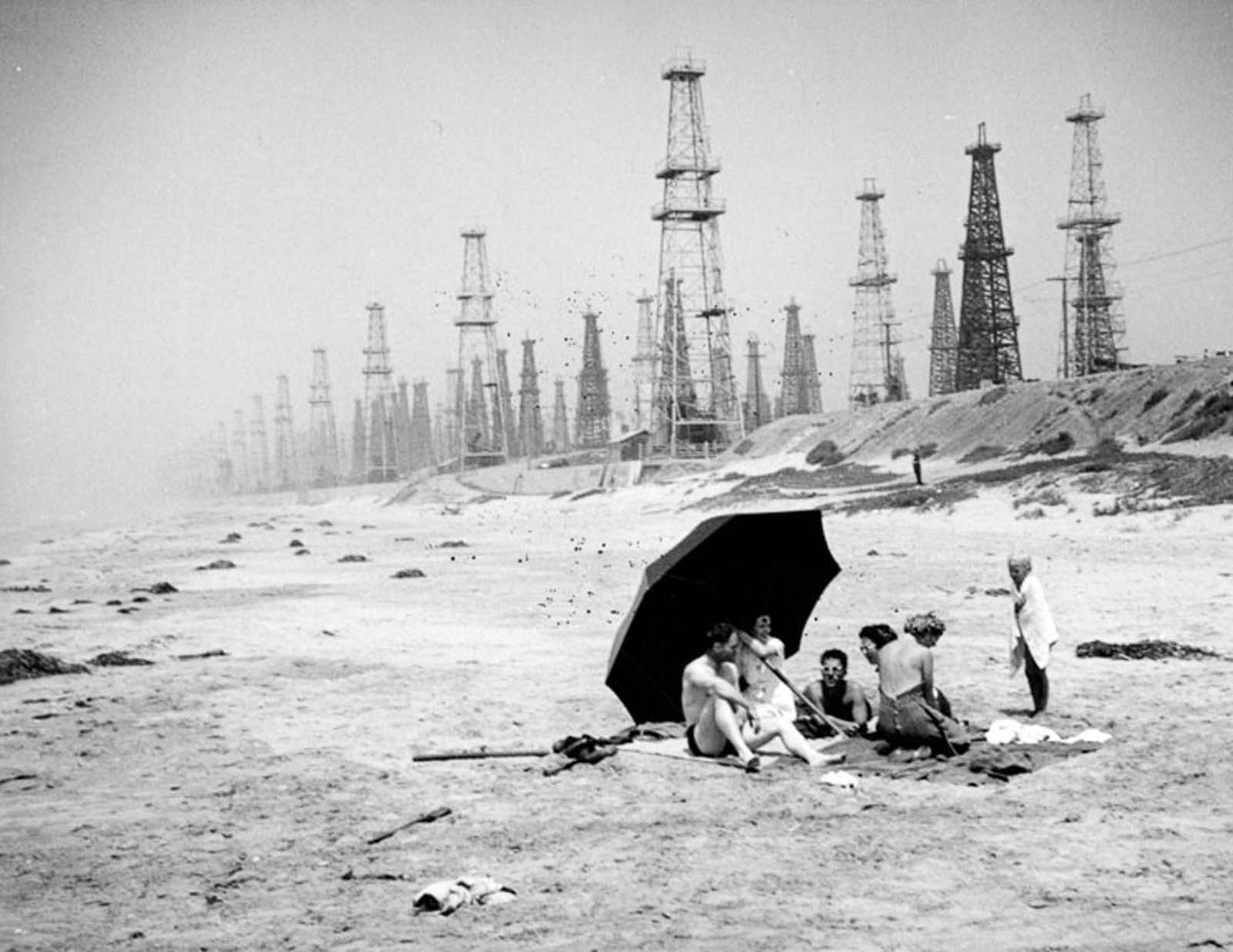 Sunbathers on Huntington Beach, 1937