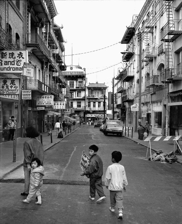 Waverley Street, Chinatown, San Francisco, 1988