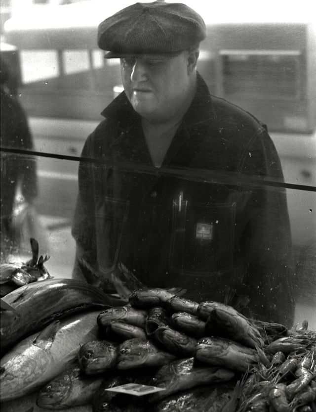 DuPont Fish Mart, Grant and Pacific, Chinatown, San Francisco, 1970
