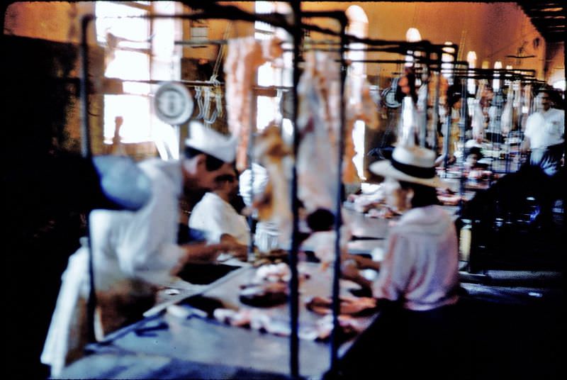 San Gil meat market, Colombia