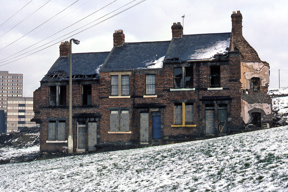 The last remnants of Bank Street in December 1980.