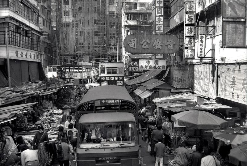 Chung Yeung Street at North Point, Hong Kong, 1986