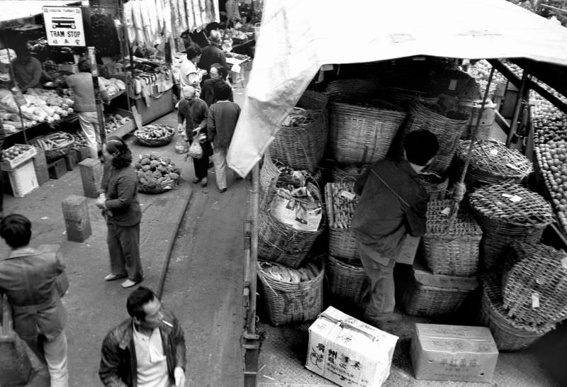 Wan Chai district, Hong Kong, 1986