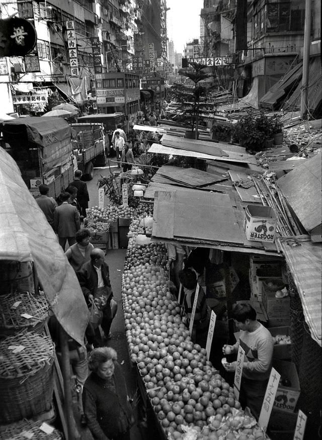 Wan Chai district, Hong Kong, 1986