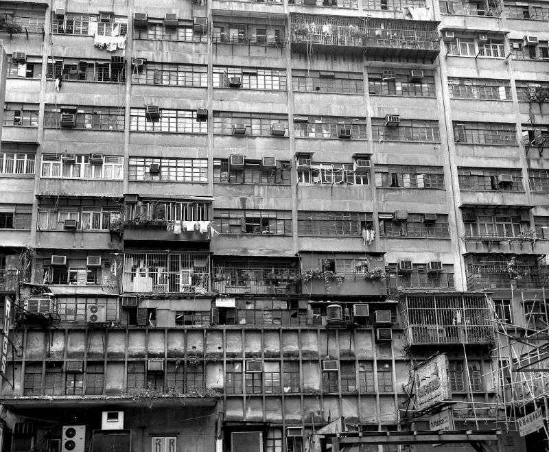 High-rise residential housing, Kowloon, Hong Kong, 1986