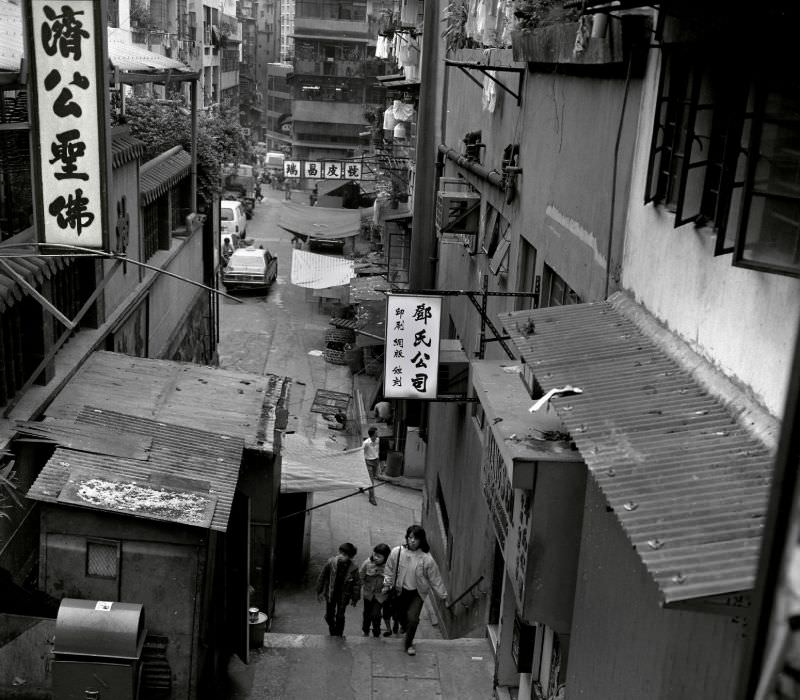 Ladder Street, Hong Kong, 1986
