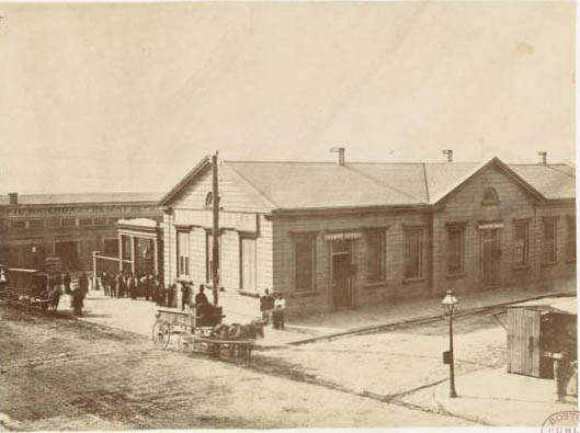 The Journey begins: Depot of Pacific Railroad, St. Louis, Mo.