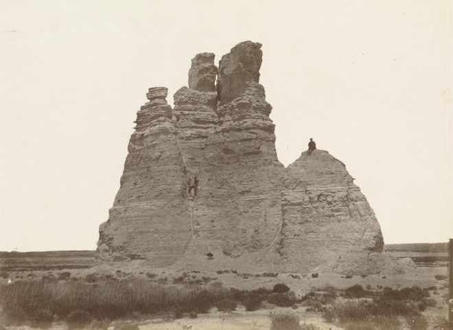 Castle Rock, Kansas, on the Smoky Hill, 385 miles west of Missouri River.