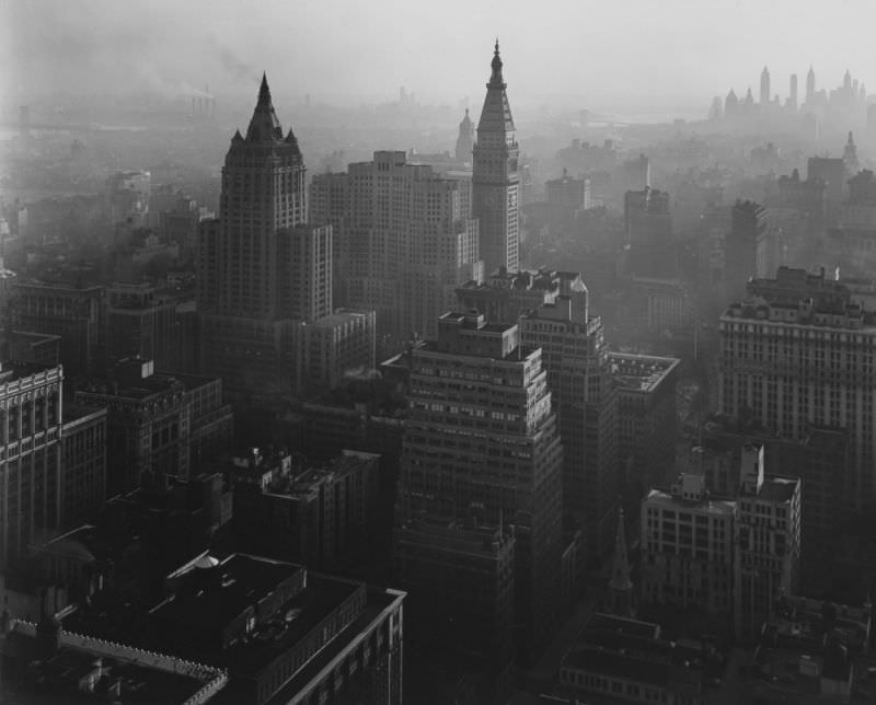 Looking southeast from Empire State Building, 1946