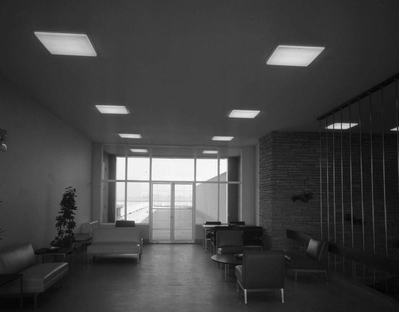 Nashville Airport new terminal interior, 1961