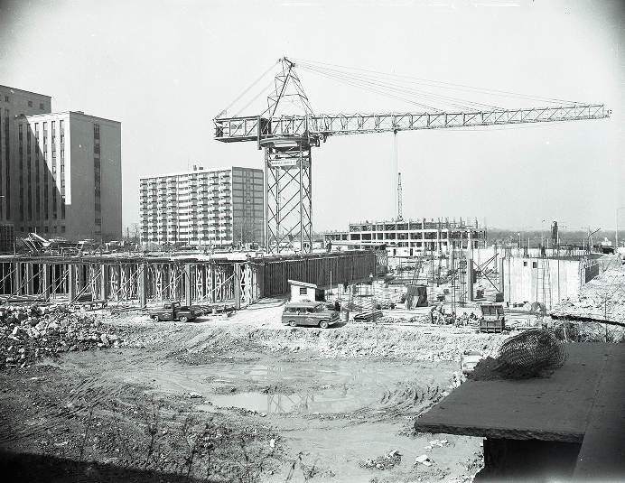 Nashville Municipal Auditorium construction, 1961