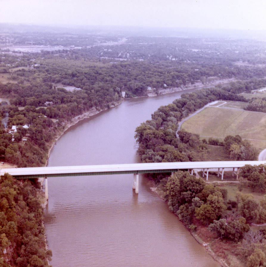 Pennington Bend bridge area, Nashville, Tennessee, 1970s