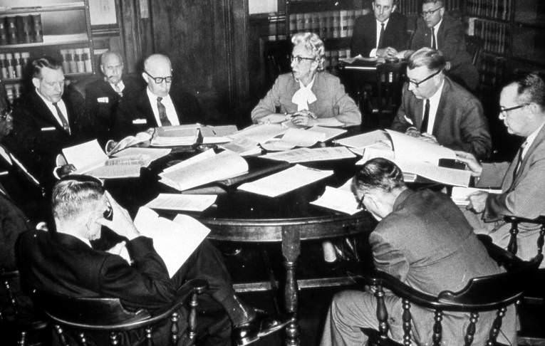 Charter Commission at work, 1962