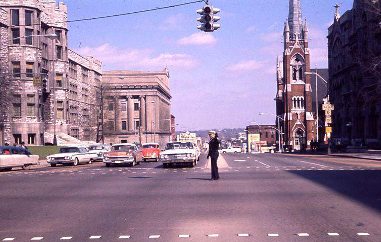 Street Scene, Broad Street at Eighth Avenue, 1960