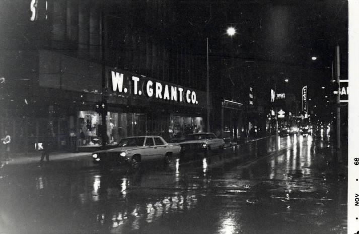 W.T. Grant Department Store on Church Street, Nashville, Tennessee, 1968