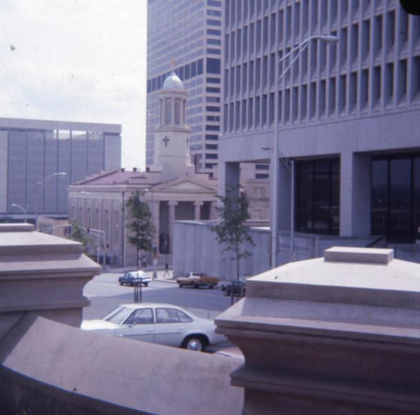 Exterior view of St. Mary of the Seven Sorrows Church, Nashville, Tennessee, 1977