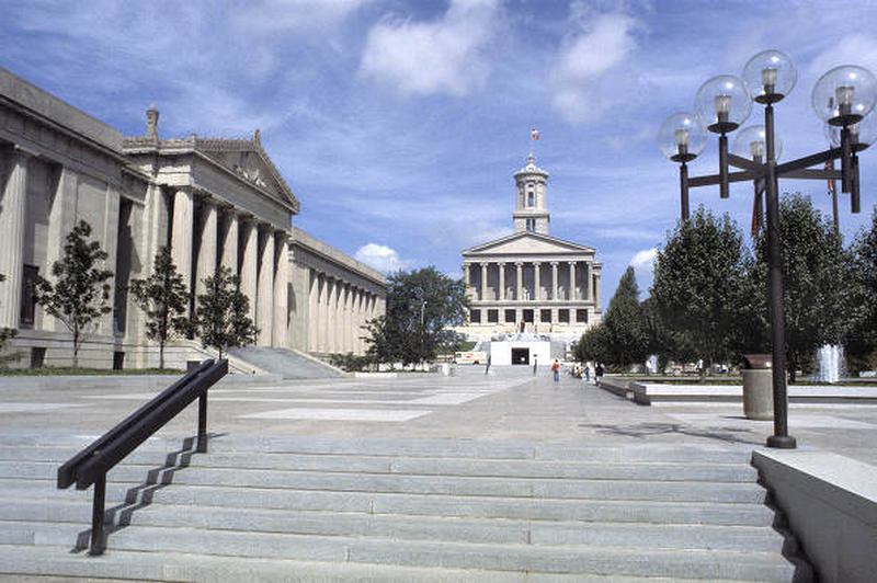 Legislative Plaza, Tennessee State Capitol and War Memorial Building, 1978