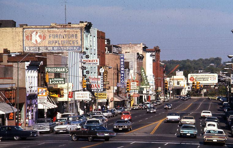 Broad Street, Nashville, 1970