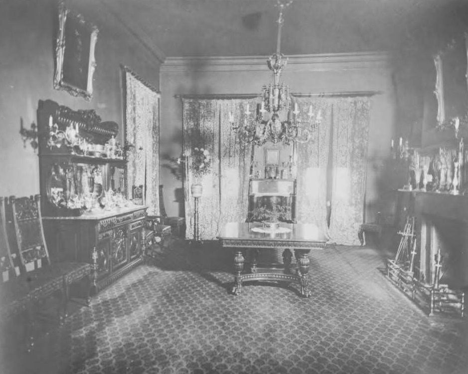 Interior view of a room at Belle Meade Mansion, 1900s