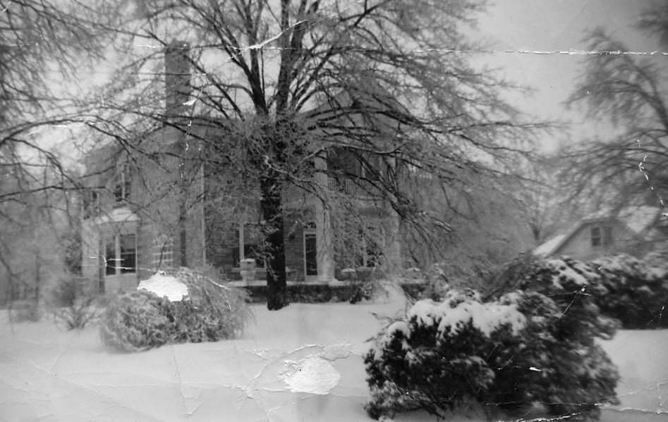 Home at 115 Woodmont Blvd, during the huge Nashville snow of Jan, 1951