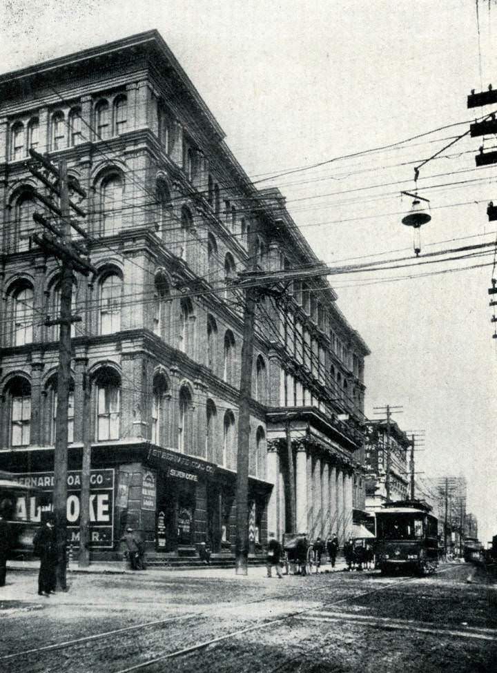 Glimpses of Nashville, Tennessee: Cherry Street from Church Street, 1900s