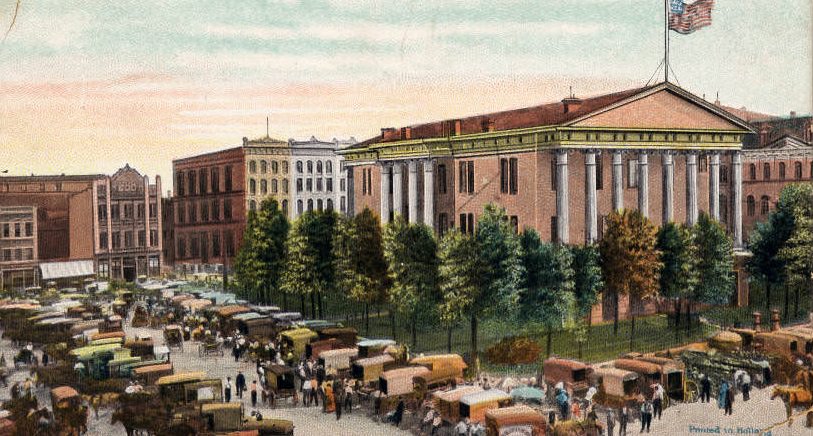 Nashville, Tenn. Court Square - Market Day, 1900s